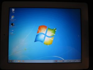 iPadでRDPでWindows 7に接続 iPadでWindows 7が動いているみたいですね