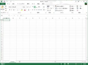 Excel 2013 新しいブックを開いた直後の画面