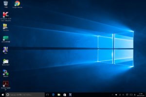 Windows 10 バージョン1511 10586 のデスクトップ画面