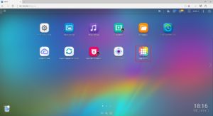 QNAP デスクトップ画面 [App Center]をクリック