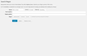 WordPress Search Regex プラグイン