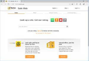 Norton Safe Web NortonのURL安全性評価サイトです