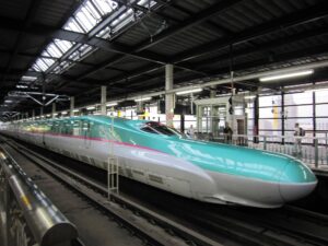 東北新幹線 E5系 はやぶさ 前面 盛岡駅にて
