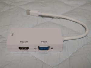 JANRI 3in1 金メッキコネクタ Mini Displayport to DVI VGA HDMI　ビデオアダプタ ケーブル Mac Book Air/Mac Book Pro/iMac/Mac mini/Surface pro 1 2 3対応 HDMIとVGAのコネクタがあります