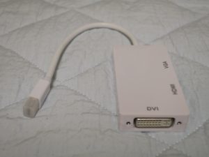 JANRI 3in1 金メッキコネクタ Mini Displayport to DVI VGA HDMI　ビデオアダプタ ケーブル Mac Book Air/Mac Book Pro/iMac/Mac mini/Surface pro 1 2 3対応 DVIのコネクタもあります