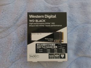 Western Digital WD BLACKシリーズ SSD 500GB