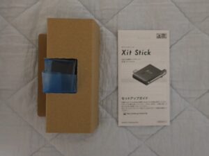 PIXELA Xit Stick XIT-STK210 iPhoneでテレビ 中身 本体とセットアップガイドが入っていました
