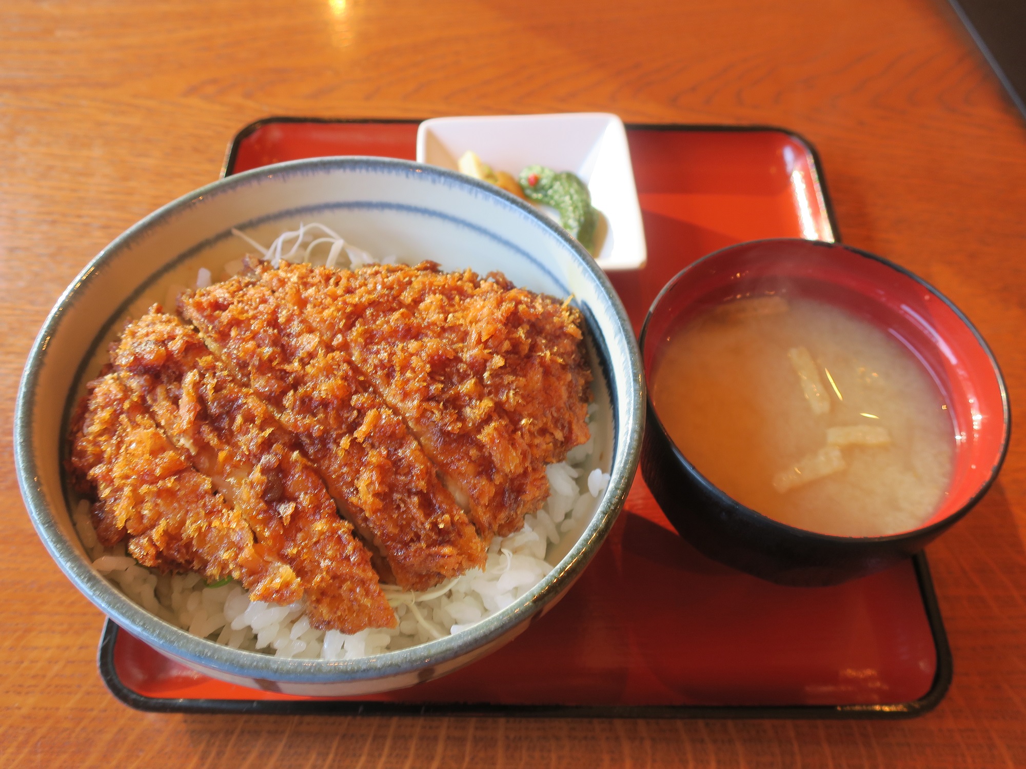 ソースかつ丼 草津温泉 大滝の湯にて