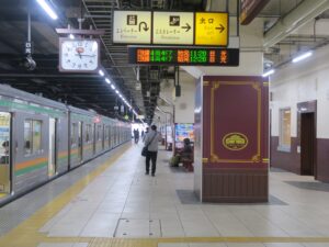 JR日光線 宇都宮駅 5番線 主に日光線で日光方面に行く列車が発着します