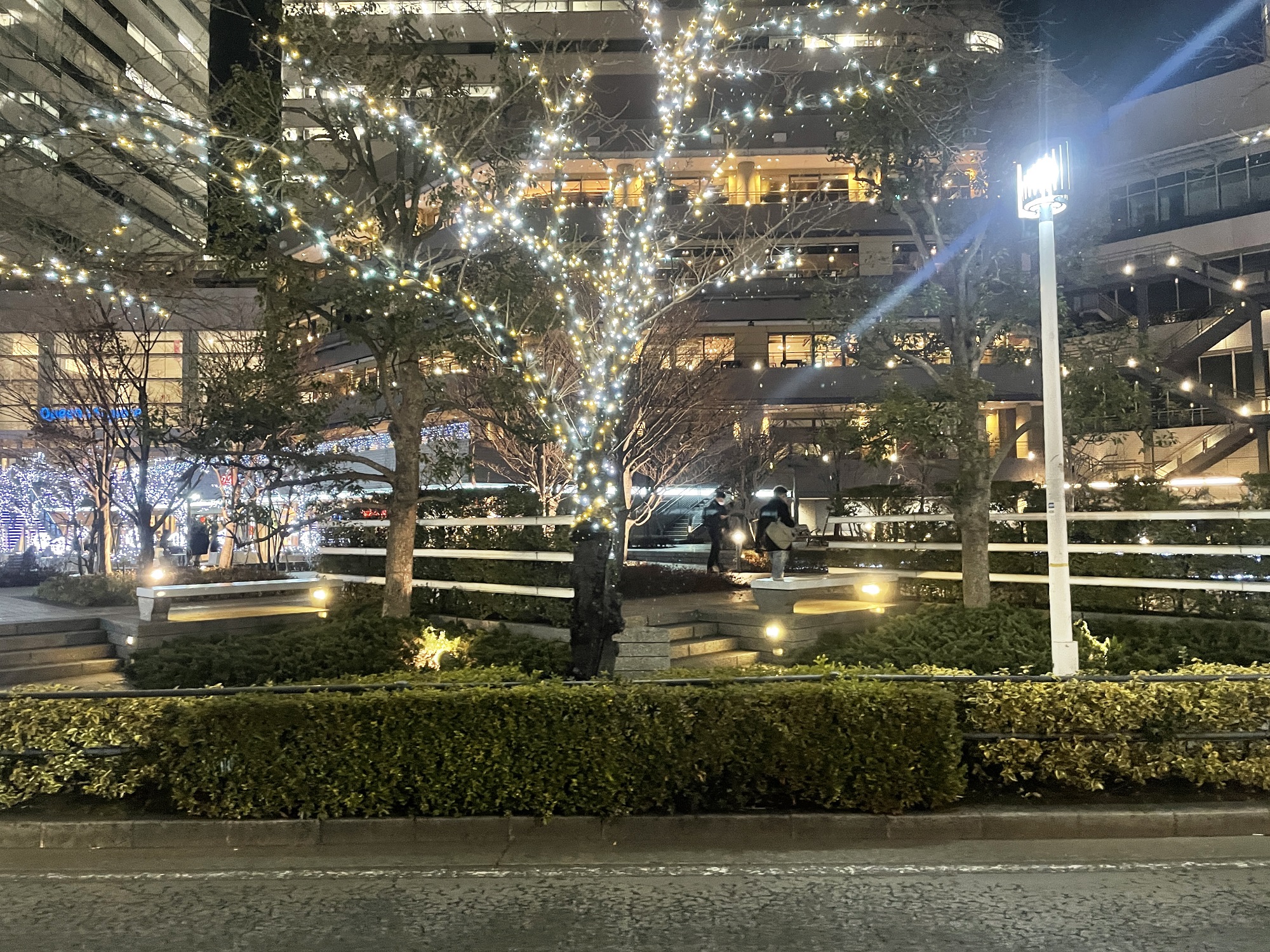 横浜みなとみらい 夜のイルミネーション iPhone 12 miniで撮影