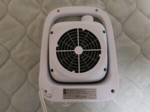 アピックス コンパクトアングルヒーター APH－280 本体背面