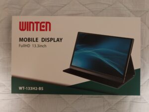 WINTEN モバイルディスプレイ WT-133H2-BS 外箱