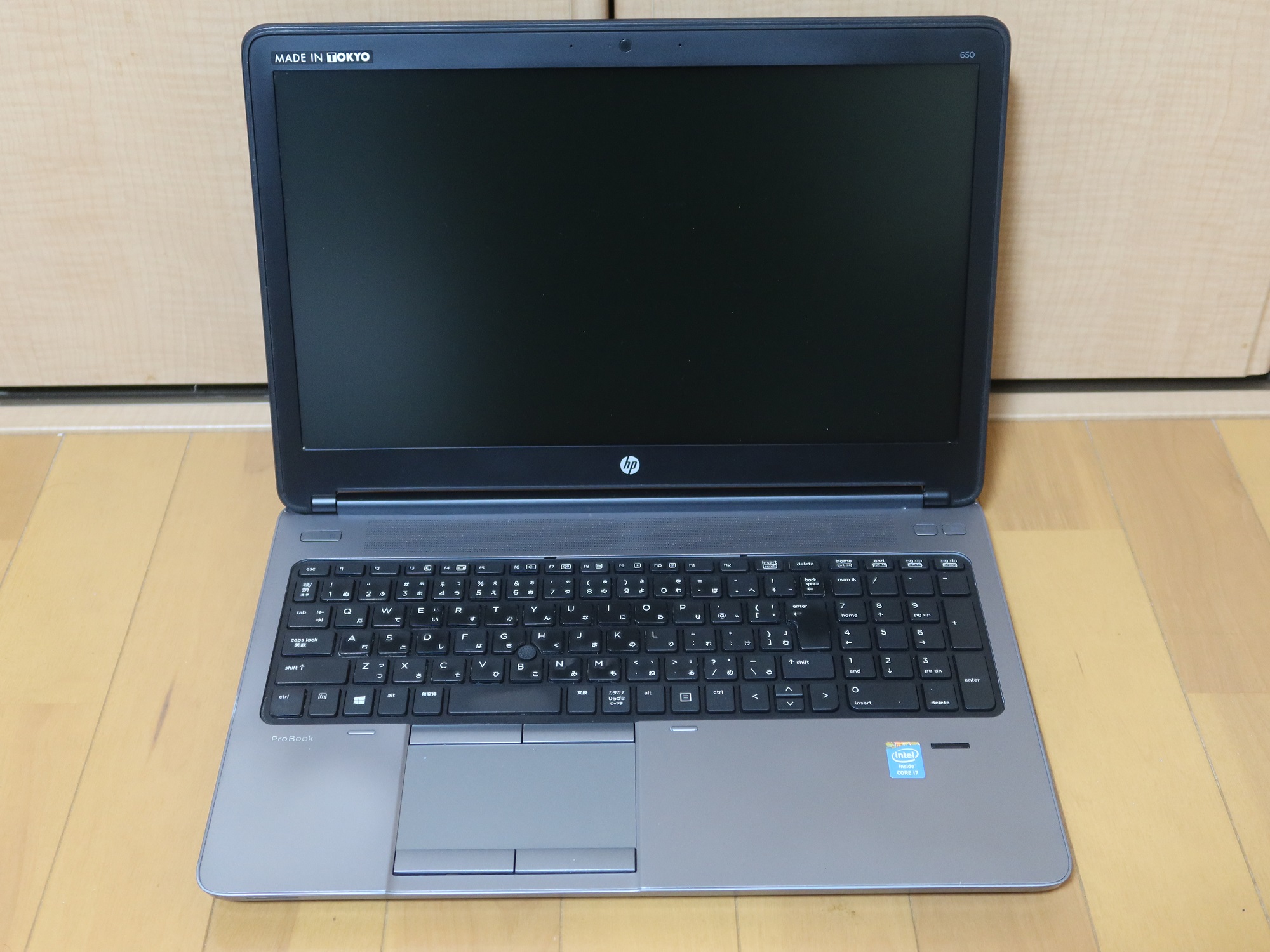 HP ProBook 650 G1 本体を開いたところ
