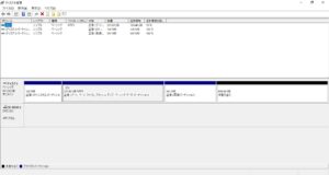 HP ProBook 650 G1 ディスクの管理 パーティション移動前
