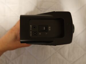 ミライスピーカー 本体 後ろから撮影