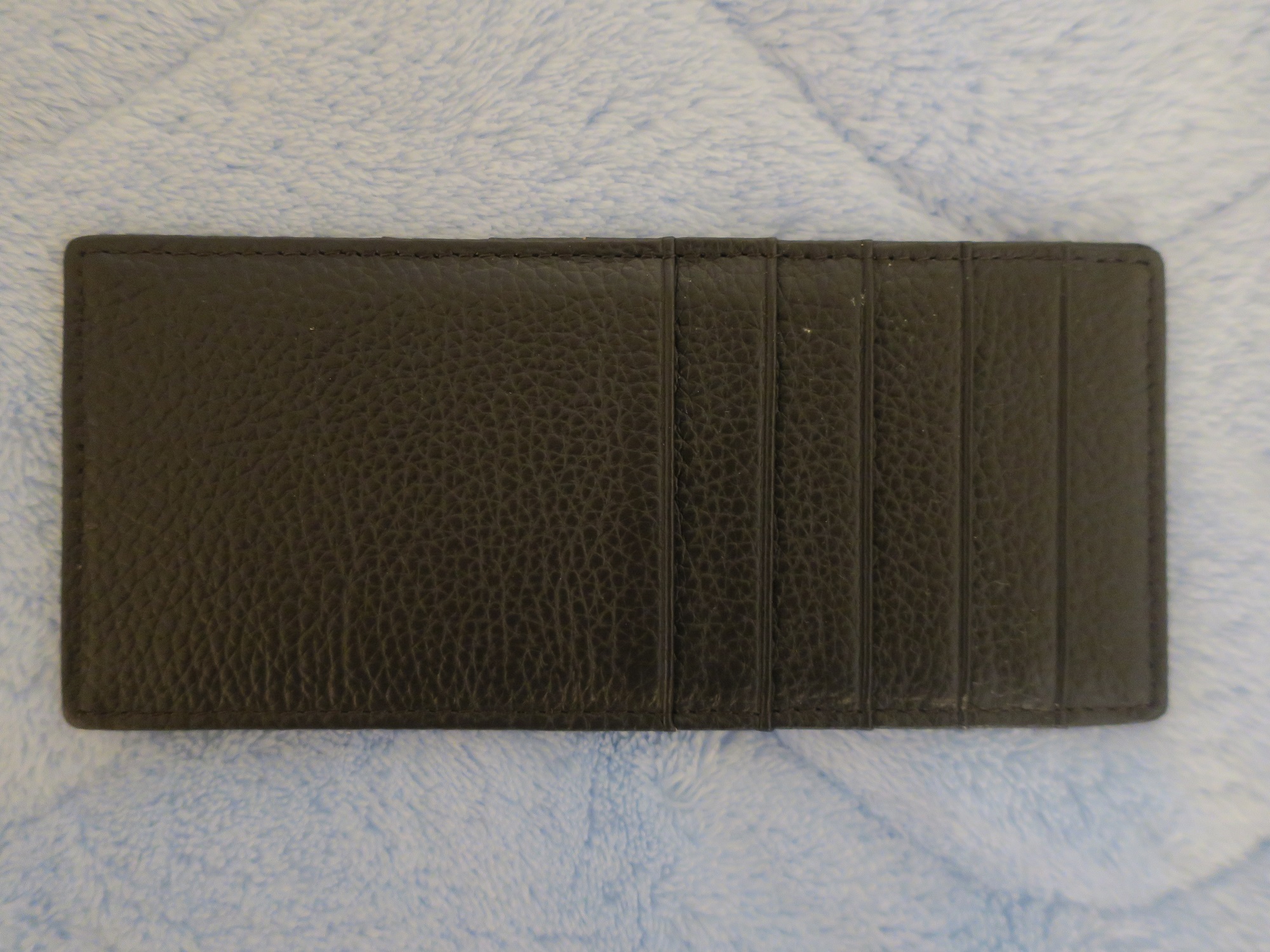 本革 カードケース 10枚収納 [ インナーカードケース 本物志向 メンズ 男性 薄い 長財布用 カード入れ 収納 牛革仕様 ウォレットイン ] 表面