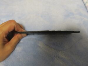 本革 カードケース 10枚収納 [ インナーカードケース 本物志向 メンズ 男性 薄い 長財布用 カード入れ 収納 牛革仕様 ウォレットイン ] 横から見たところ