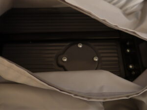 YUWEIJIE H1053 Sサイズ グレー 更に奥のファスナーを開けたところ